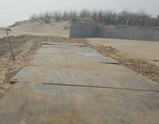 内江钢板出租：低洼不平道路建议使用钢板